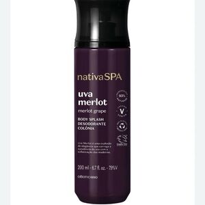 Nativa SPA Uva Merlot Body Splash BRAND NEW